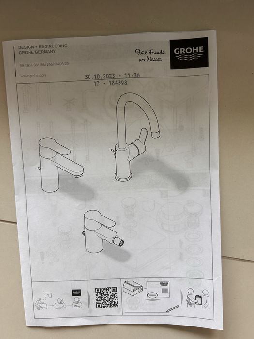 Torneira grohe de lavatório
