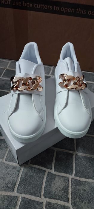 Sapatilhas Gold Chain Luxury Senhora 39