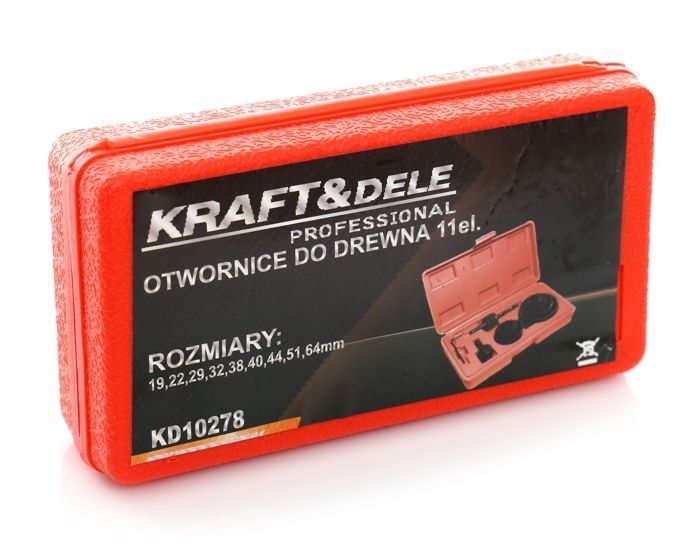 Otwornice do drewna 11 el. KD10278 Kraft Dele