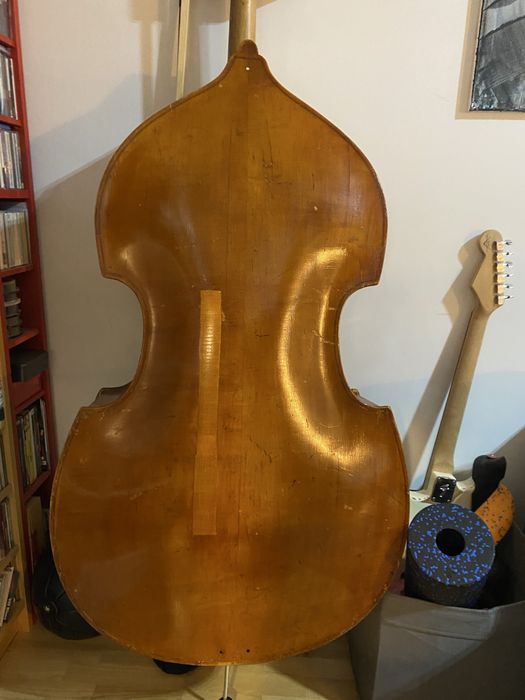 Kontrabas 3/4 czeski drewniany.