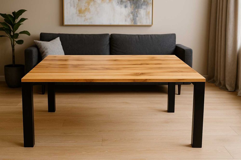 Stół Dębowy LOFT, 100% Lite Drewno, Różne Wymiary, Rozkładany.