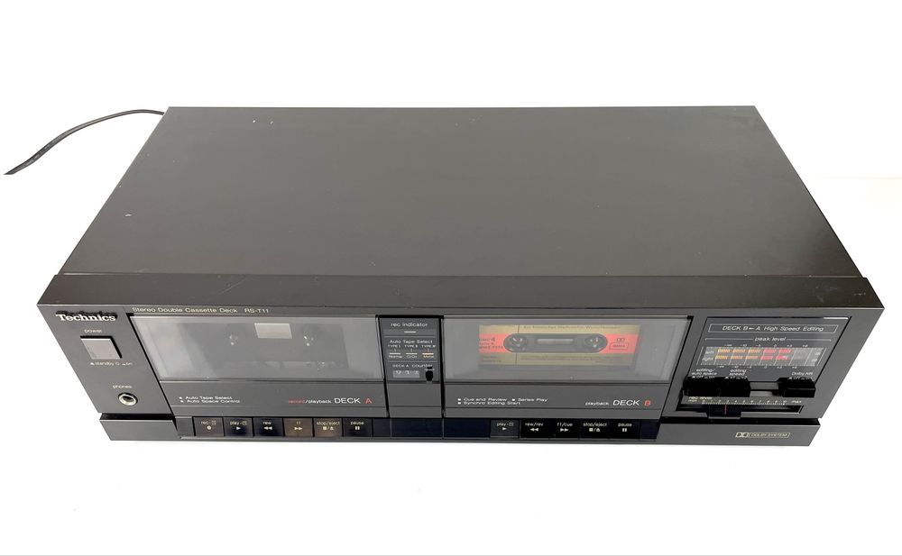 TECHNICS RS-T11 Magnetofon Stereo Double Cassette Deck Audio HiFi, Lata Produkcji 1987-1990