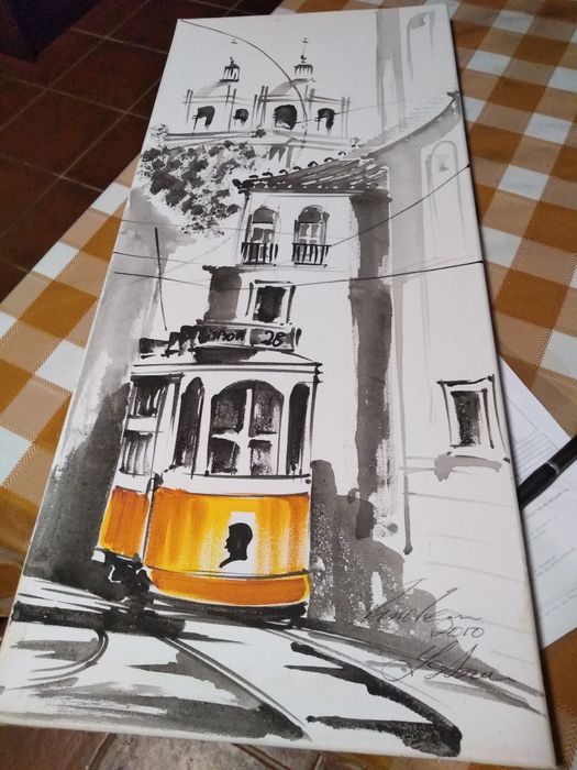 Pintura em tela decorativa