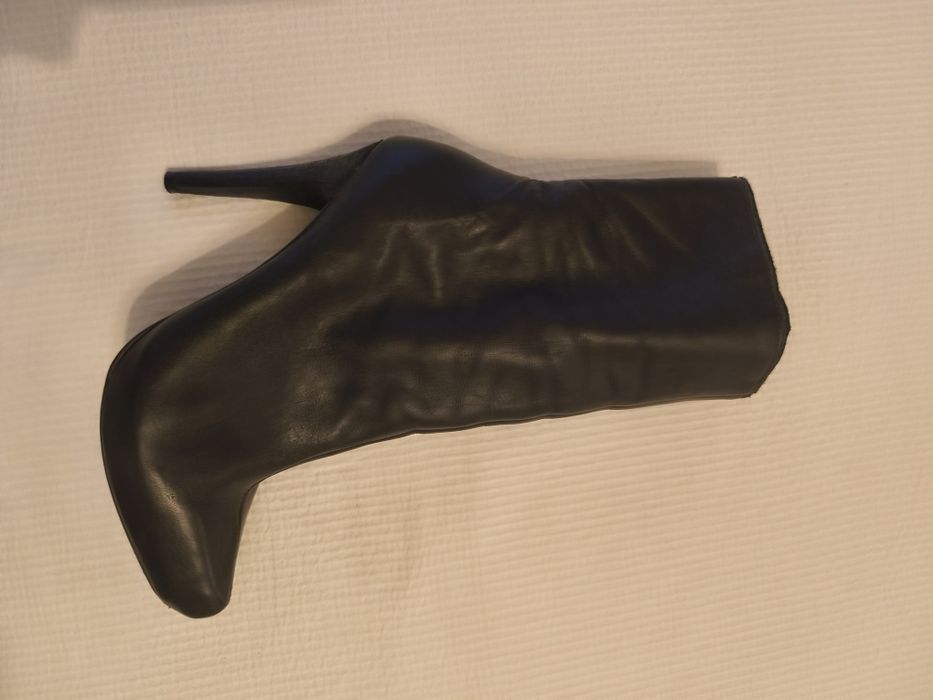 Botas de pele genuina usadas duas vezes