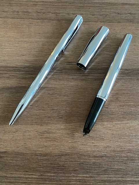 Conjunto de Canetas original WATERMAN - Prateadas