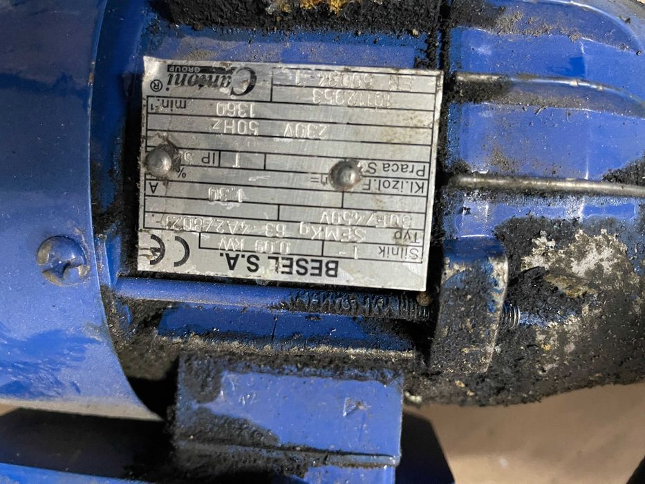 Silnik z przekładnią do pieca CO 0,09kW Elektromet