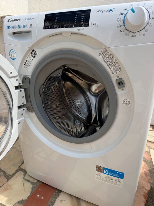 Máquina de Lavar e Secar Roupa Candy 8/5 kg 1400 rpm Wi-Fi (CSOW 4855TWE/1-S)