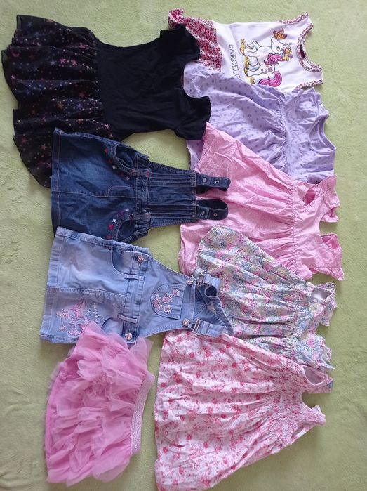 Дитячий, літній одяг для дівчинки, плаття, легінси, шорти, 86-92 см.