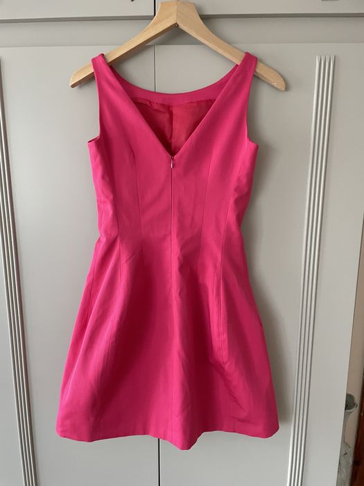 Sukienka na wesele, impreze mini różowa elegancka