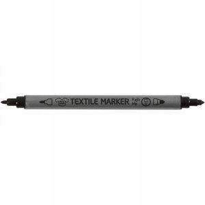 marker do tkanin ubrań flamaster pisak CZARNY blac