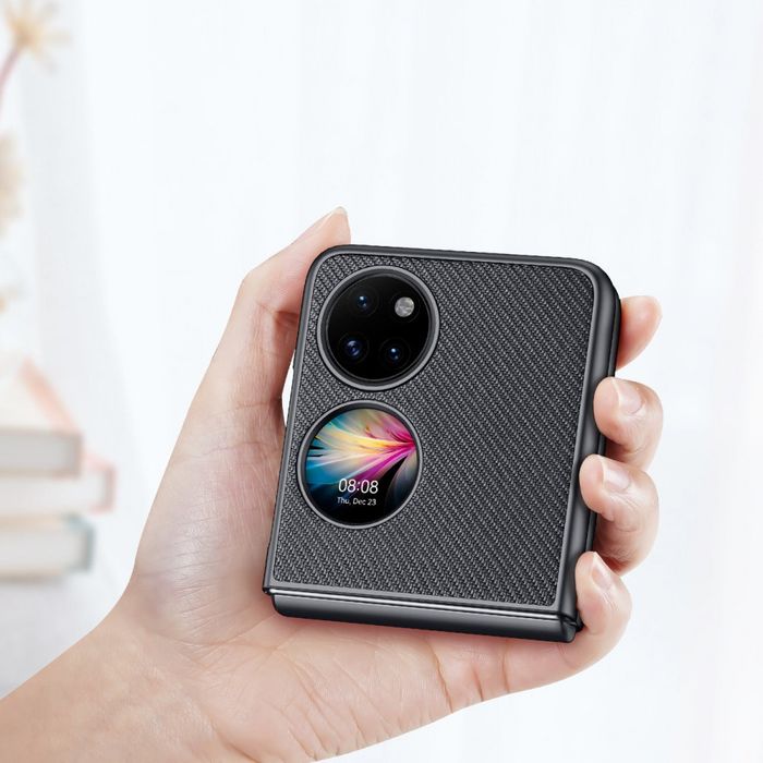 Etui Dux Ducis do Huawei P50 Pocket Fino Black