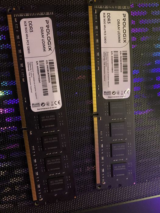 Оперативная память prologix ddr3 16gb цена за 2 планки
