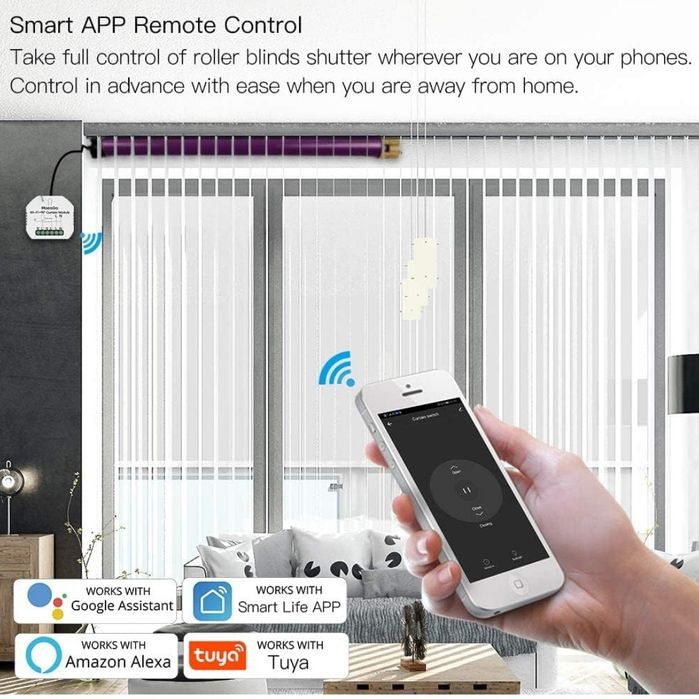 MoesGo WiFi DIY RF433 inteligentny moduł przełącznika kurtyny