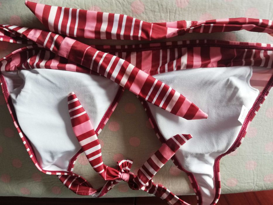 praia, top e calção L