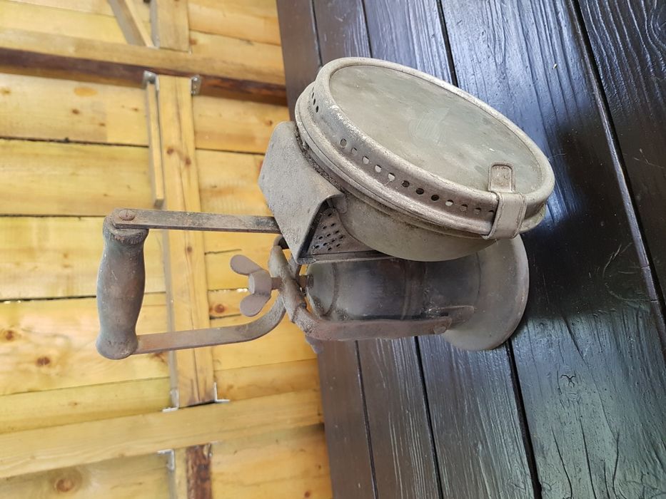 UNIKAT Kolejowa lampa karbidowa Seippel