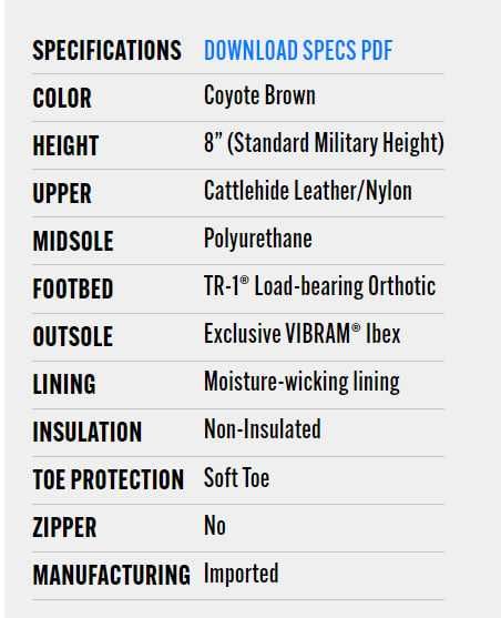 Черевики літні Belleville TR550 Hot Weather Khyber Mountain