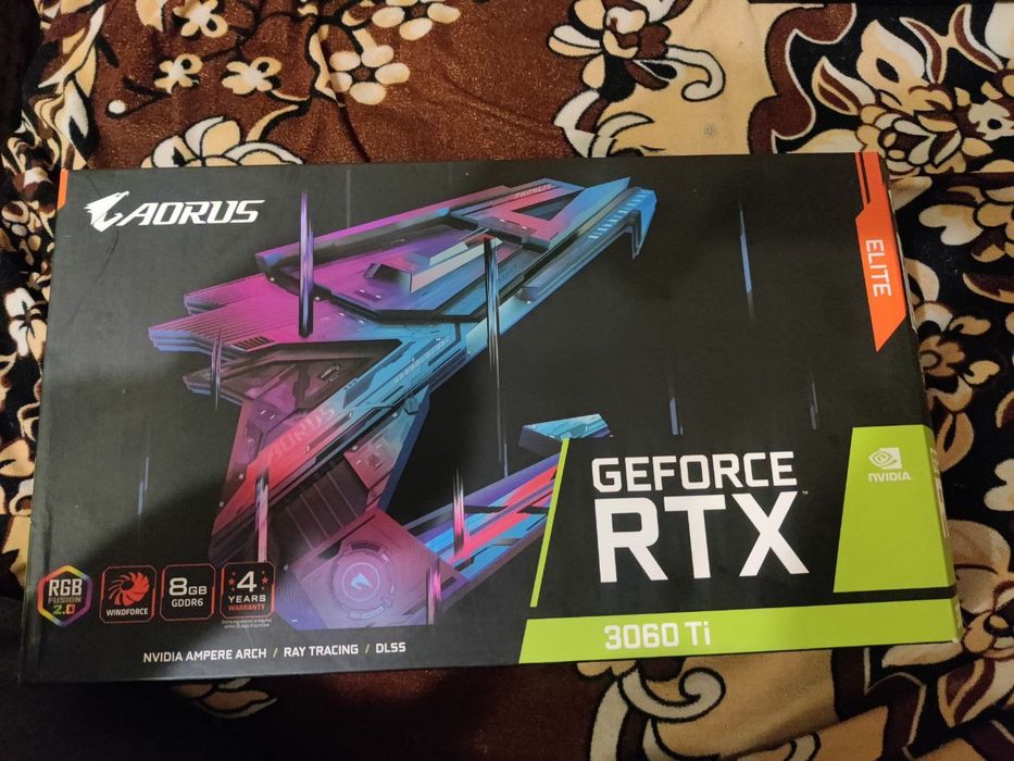 Продам свою RTX 3060 TI Aorus Elit v2