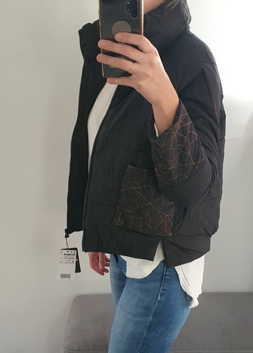 Kurtka nowa Desigual czarna rozmiar s 36 oryginalna czarna oversize