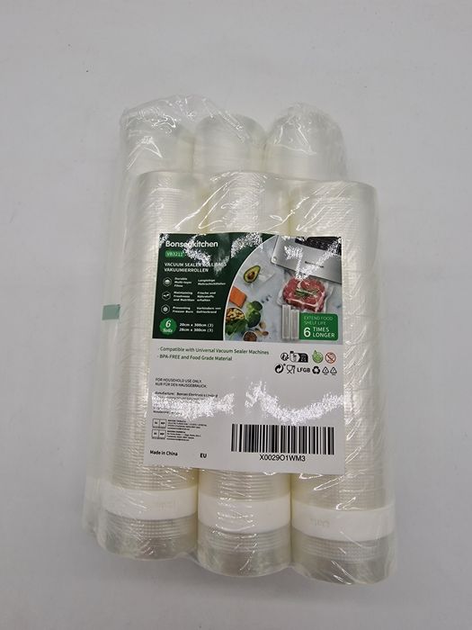 Folia Worki Do Zgrzewarki Pakowania Próżniowego 6 Sztuk 2 Rozmiary