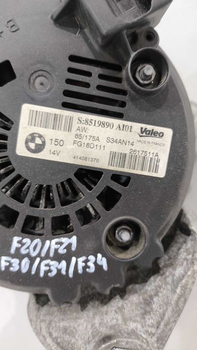 Alternador BMW Serie 1/3 (F20/F21/F30/F31/F80) 114/116/118/120d   8519.890