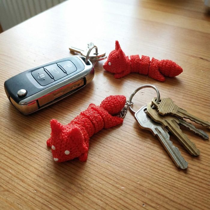 Porta-chaves Articulado Raposa – Design Criativo e Divertido