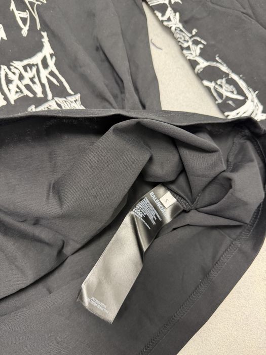 лонгслив Balenciaga hard metal logo S m l vetements rick owens