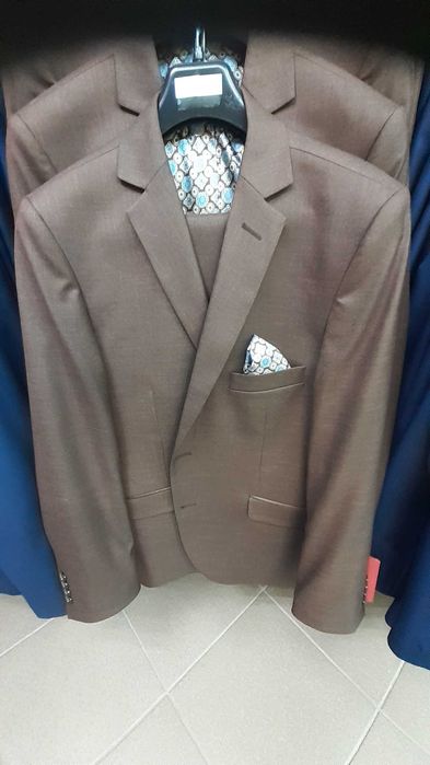 Garnitur slimowany, brązowy, nowy promocja