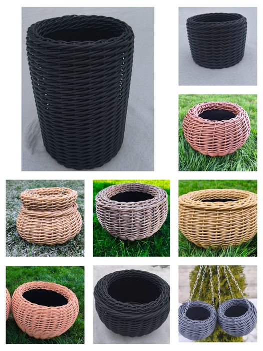 Кашпо з ротанга/Вироби з ротанга