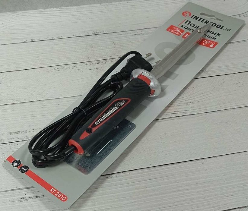 Паяльник контактний INTERTOOL RT-2010, 100 Вт, 750 °C электропаяльник