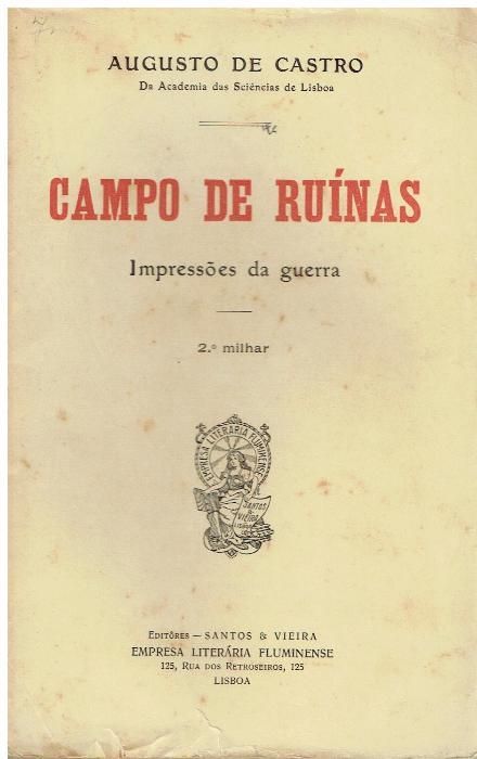 5463 - Livros de Augusto de Castro ( 1ª edições)