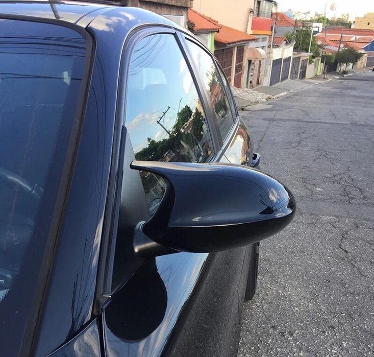 Накладки на зеркала BMW 3 (E90/Е91/E92/Е93) в стиле М Глянец/Карбон