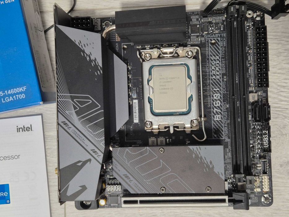 mini-ITX s1700 сет Intel Core i5-14600KF + AORUS PRO Wi-Fi. Trade-IN