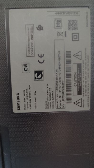 Samsung UE50TU8005 (não dá imagem)