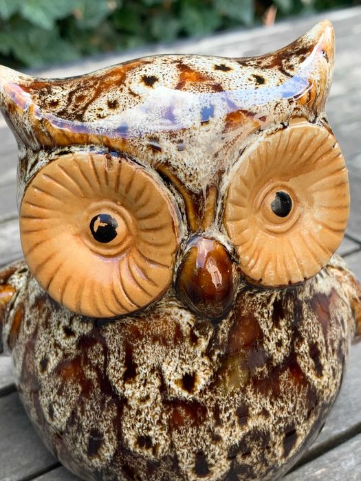 figurka porcelanowa, ceramiczna Sowa, stan idealny, Vintage