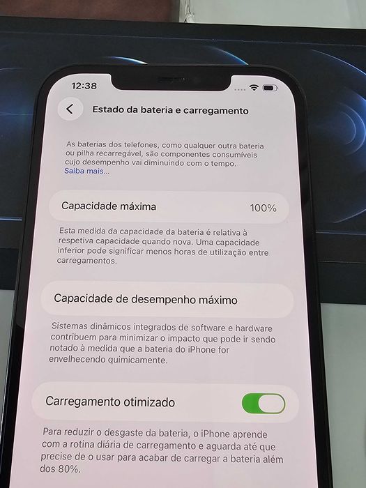 Iphone 12PRO MAX 256GB. 100% Bateria. Muito bom