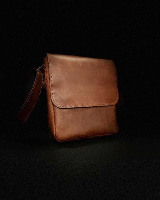 Подарунок чоловіку хлопцю батьку сумка чоловіча з натуральної шкіри