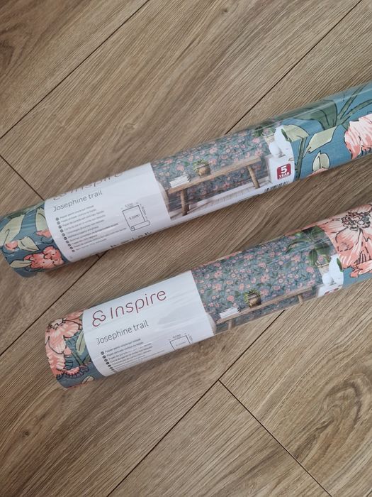 Tapeta Josephine jasnoniebieska winylowa na flizelinie Inspire