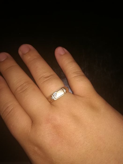 Золотая мужская печатка