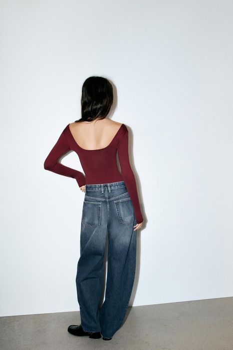 Боді Zara з квадратним вирізом
