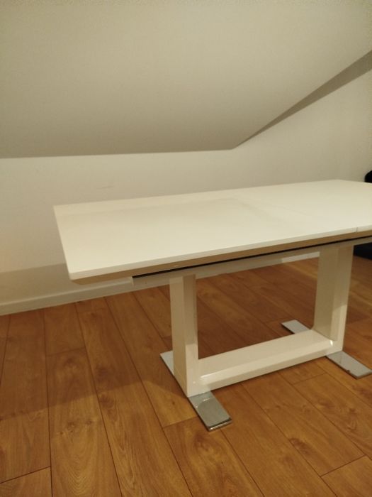 Stół rozkładany biały lakierowany 90x160 max 220