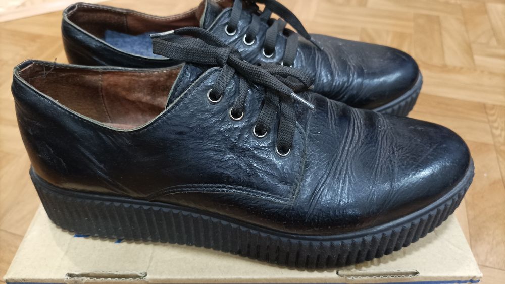 Туфлі-макасини шкіряні