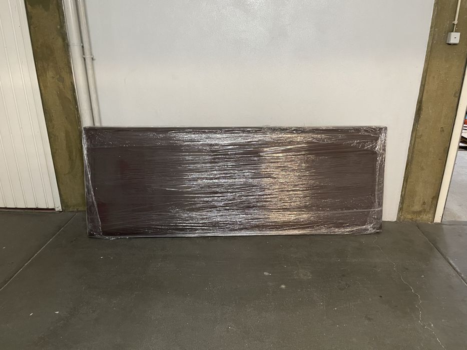 Cabeceira de cama castanha