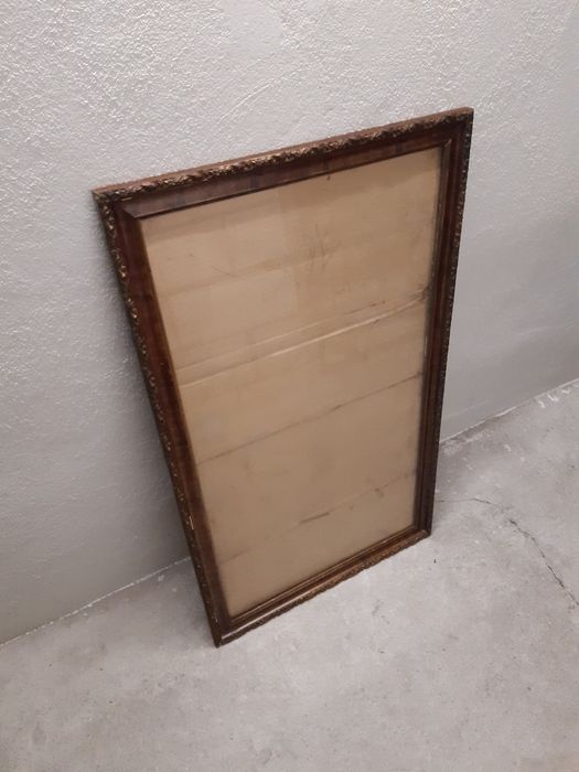 Rama stara drewniana, lustro, vintage