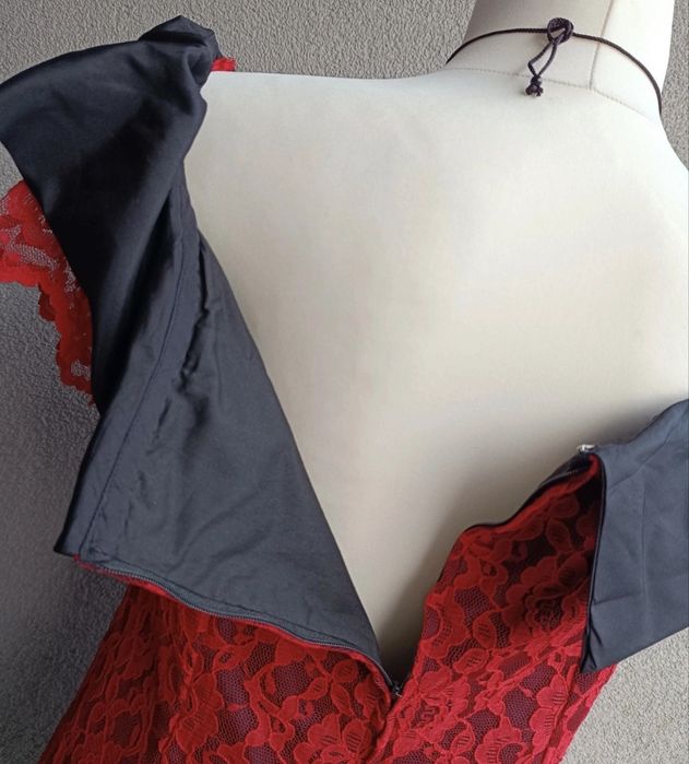 Sukienka biust 54x2 L XL pin-up rockabilly koronka romantic goth