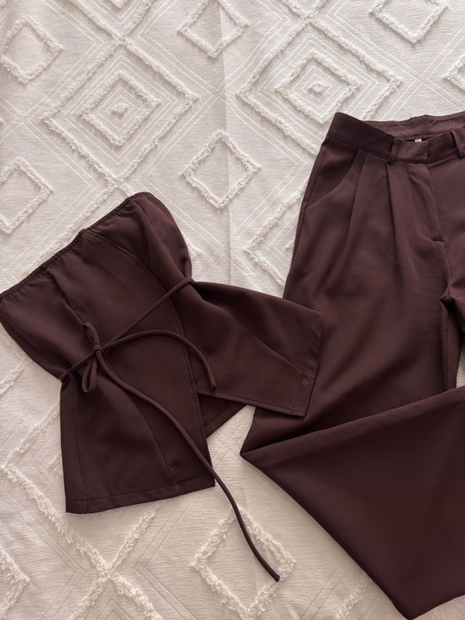 Брючний трендовий костюм