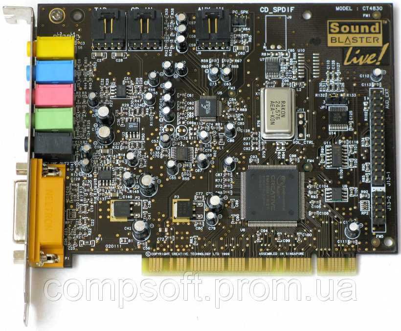Звуковая карта Creative Sound Blaster Live! CT4830: 380 грн ...