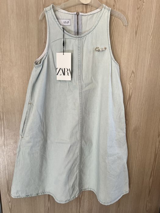 Новый джинсовый сарафан Zara на девочку 10лет 140см