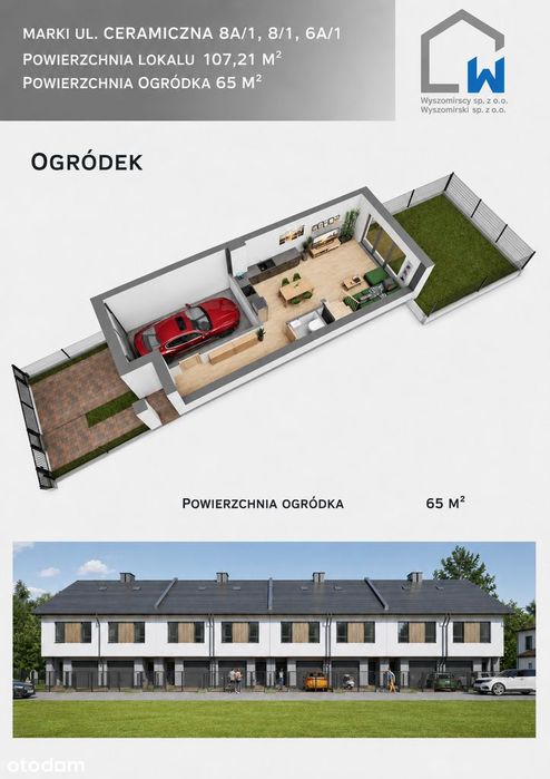 Nowy segment 107 m² | Garaż, ogródek, 4 pokoje | Marki