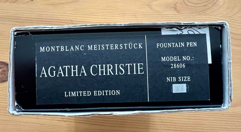 Montblanc Writers Edition 1993 Agatha Christie Fountain Pen