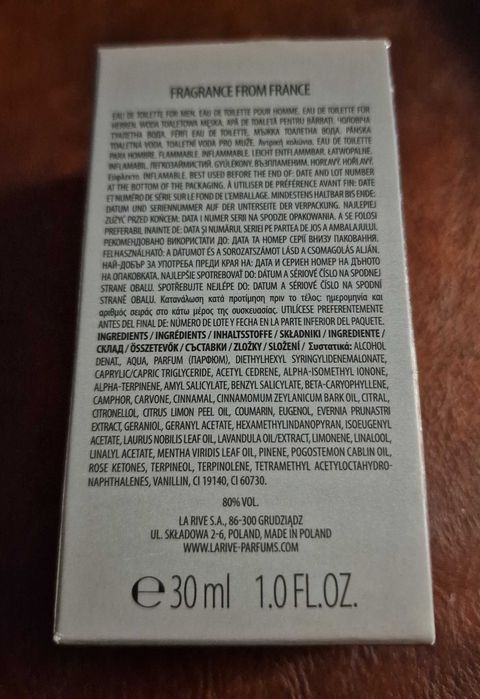 Woda toaletowa męska LA RIVE BRAVE Man 30 ml